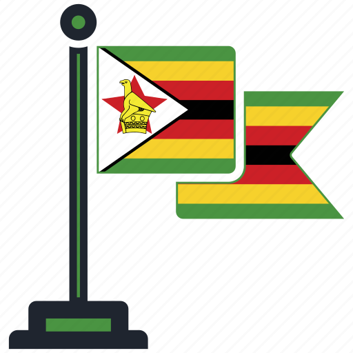 Flag, zimbabwe, country, national, nation, map, worldflags icon - Download on Iconfinder