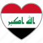 flag heart, iraq, country, flag, nation, love 