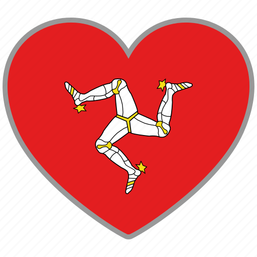 Flag heart, isleofman, country, flag, nation, love icon - Download on Iconfinder