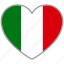 flag heart, italy, country, flag, nation, love 