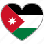 flag heart, jordan, country, flag, nation, love 