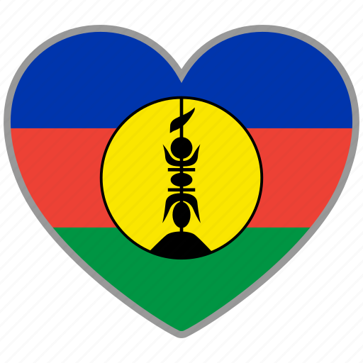 Flag heart, new caledonia, flag, love icon - Download on Iconfinder