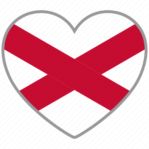Flag heart, northern ireland, flag, love icon - Download on Iconfinder
