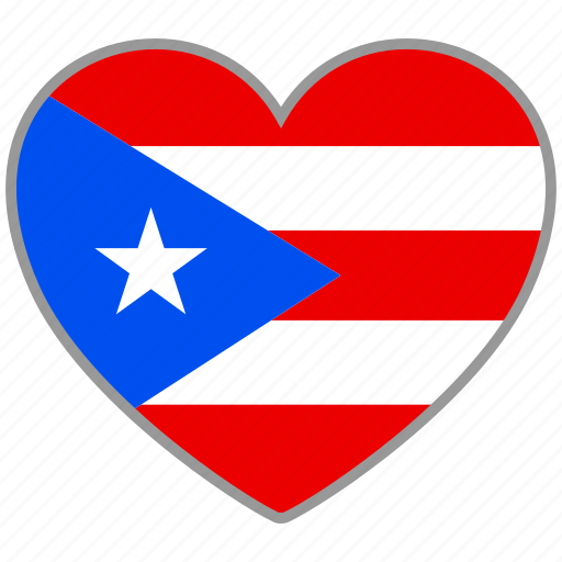 Flag heart, puerto rico, flag, love icon - Download on Iconfinder