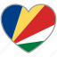flag heart, seychelles, country, flag, national, love 
