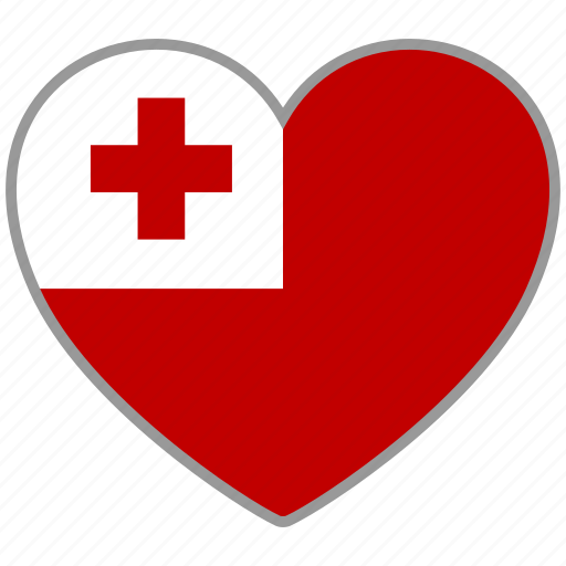 Flag heart, tonga, country, flag, nation, love icon - Download on Iconfinder