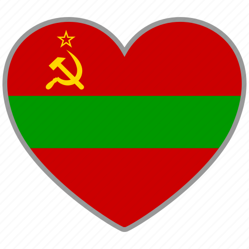 Flag heart, transnistria, country, flag, nation, love icon - Download on Iconfinder