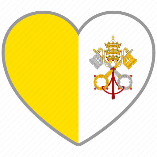 Flag heart, vatican, country, flag, nation, love icon - Download on Iconfinder