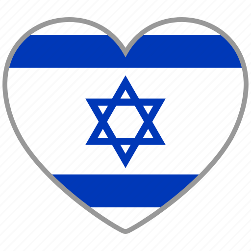 Flag heart, israel, country, flag, nation, love icon - Download on Iconfinder