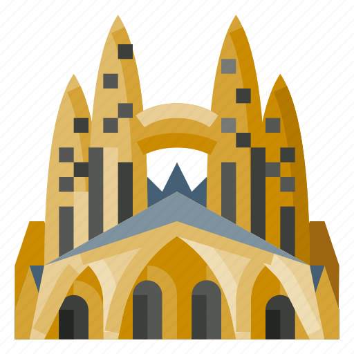 Architecture, building, heritage, history, sagrada familia, world landmark icon - Download on Iconfinder