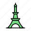 eiffel, tower, monument, world, paris 