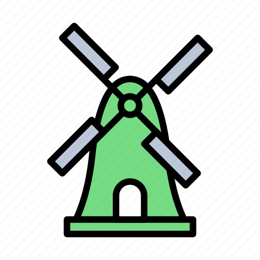 Windmill, famous, world, monument, amsterdam icon - Download on Iconfinder
