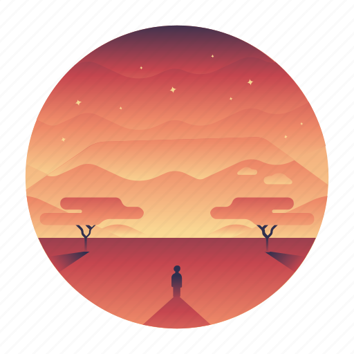Desert, oasis, scenery, travel icon - Download on Iconfinder