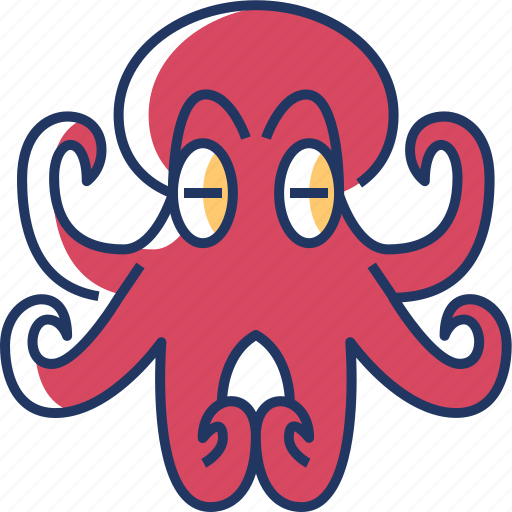Octopus, animal, sea, fish, ocean, wildlife, aquatic icon - Download on Iconfinder