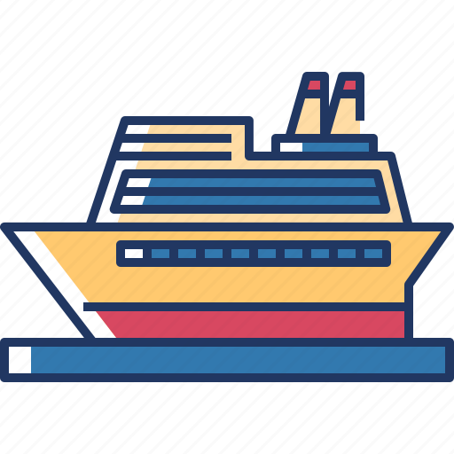 Ship, cruise ship, boat, cargo-ship, transportation, ocean, sea icon - Download on Iconfinder