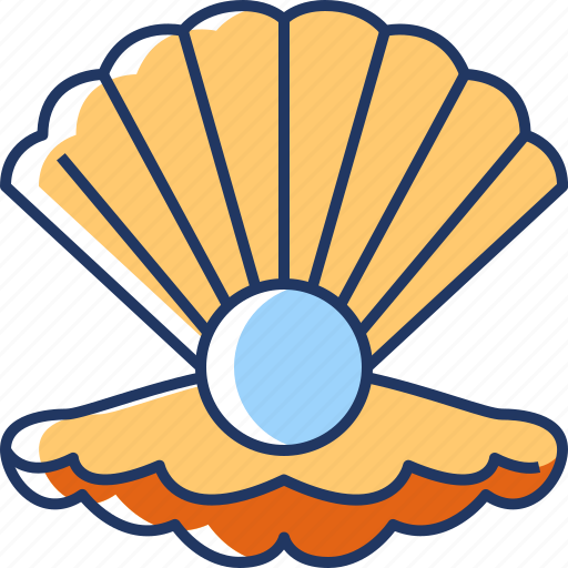 Shell, nature, pearl, sea, ocean, sea life, animal icon - Download on Iconfinder