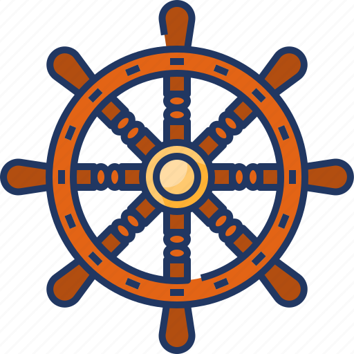 Ship, wheel, ship wheel, steering-wheel, steering, boat, sea icon - Download on Iconfinder