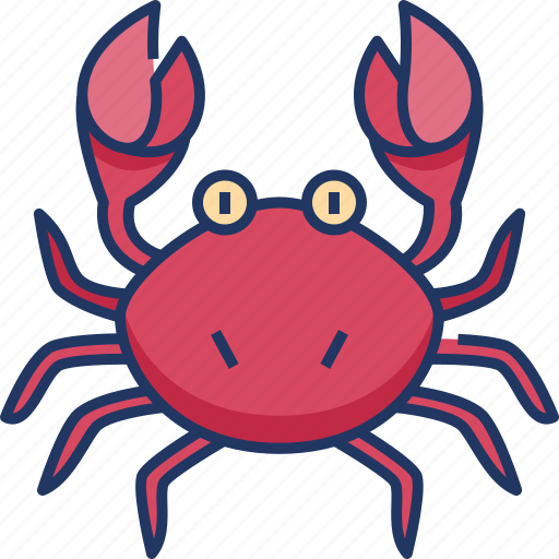 Crab, animal, sea, ocean, sea life, crustacean, beach icon - Download on Iconfinder