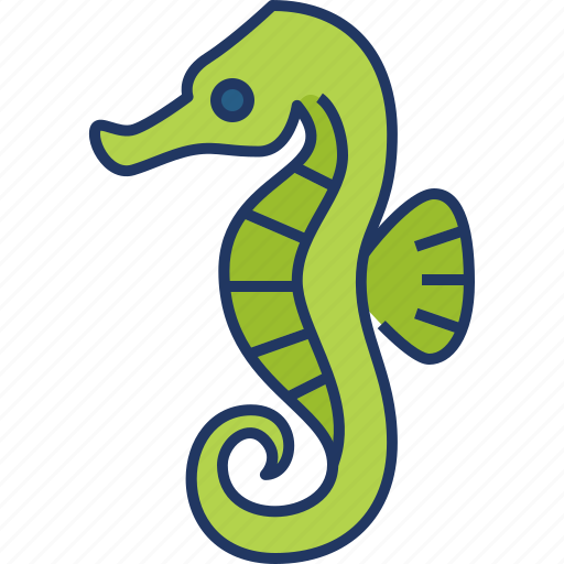 Seahorse, animal, sea, fish, wildlife, nature, ocean icon - Download on Iconfinder