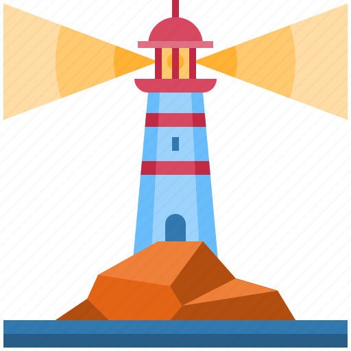 Lighthouse, tower, sea, light, beacon, navigation, nautical icon - Download on Iconfinder