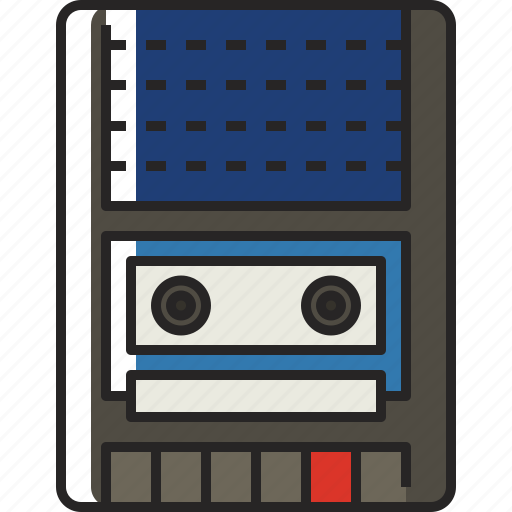 Tape recorder, cassette player, cassette recorder, audio device, music, audio recorder, audio icon - Download on Iconfinder