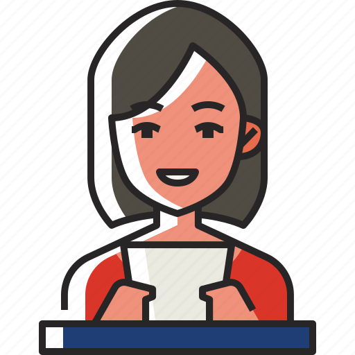 Anchorwoman, journalist, reporter, anchor, news, announcer, newscaster icon - Download on Iconfinder