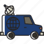van, tv van, news, television, vehicle, transport, press 