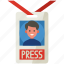 press card, id-card, journalist card, media card, badge id, press id, press id card 