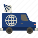 van, tv van, news, television, vehicle, transport, press