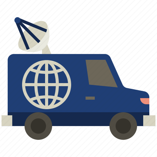 Van, tv van, news, television, vehicle, transport, press icon - Download on Iconfinder