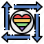 diverse, lgbtq, pride, heart, homosexual 