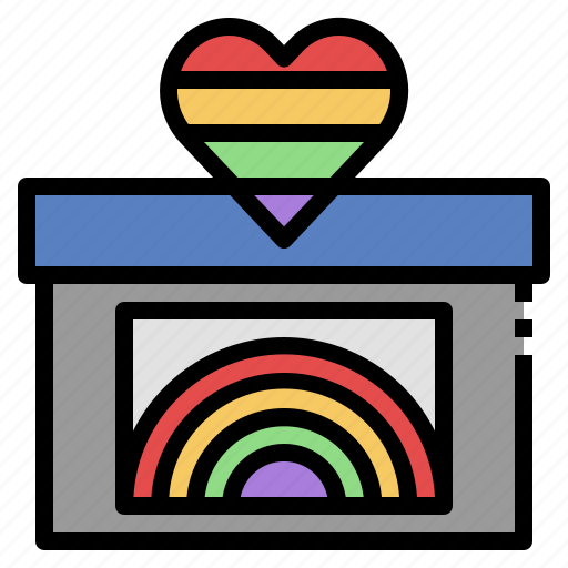 Voting, box, election, politic, lgbtq, pride, day icon - Download on Iconfinder