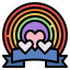 world, pride, day, month, rainbow, diverse, badge 
