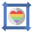 diverse, lgbtq, pride, heart, homosexual