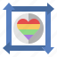 diverse, lgbtq, pride, heart, homosexual 