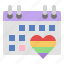 pride, month, world, day, lgbtqia, calendar, event 
