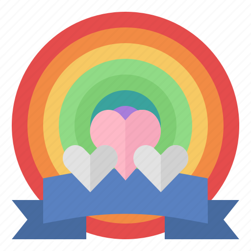World, pride, day, month, rainbow, diverse, badge icon - Download on Iconfinder