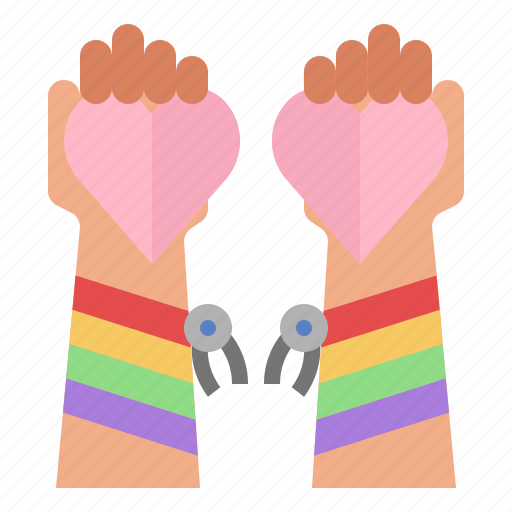 Wristband, heart, support, pride, day, lgbtqia icon - Download on Iconfinder
