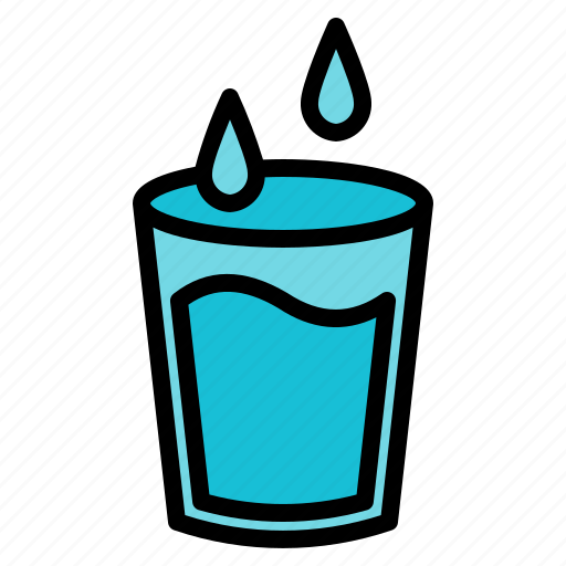 Water, glass, drop, beverage, drink icon - Download on Iconfinder
