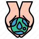 save, hand, world, water, day, nature, environment