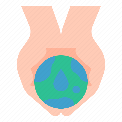 Save, hand, world, water, day, nature, environment icon - Download on Iconfinder