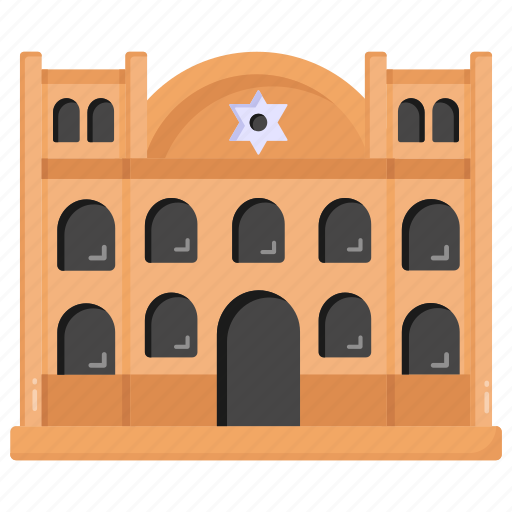 Temple synagogue, temple building, jewish synagogue, jewish building, jewish landmark icon - Download on Iconfinder