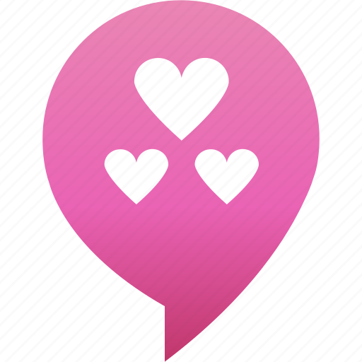 Flirt, hearts, love, marker, pin, rande, valentine icon - Download on Iconfinder