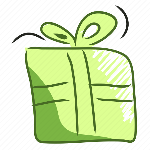 Birthday, christmas, gift, handdraw, packet, present, xmas icon - Download on Iconfinder