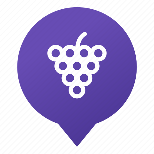 Fruit, grape, markers, vine, vineyard, wsd, food icon - Download on Iconfinder
