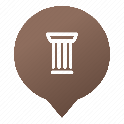 Column, culture, greece, markers, monument, pin, wsd icon - Download on Iconfinder