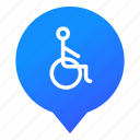 disabled, disabled person, invalid, markers, pin, wheelchair, wsd