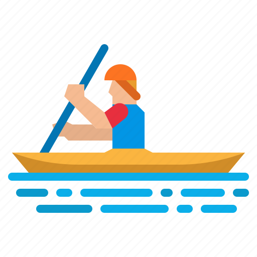 Canoe, kayak, rafting, sports, summertime icon - Download on Iconfinder