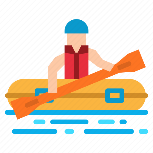 Canoe, competition, kayak, rafting, sport icon - Download on Iconfinder