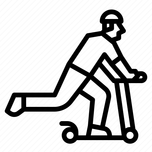 Competition, kick, kickboard, scooter, sports icon - Download on Iconfinder